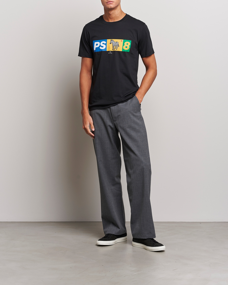 Heren | T-shirts | PS Paul Smith | PS8 Zebra Crew Neck T-Shirt Black