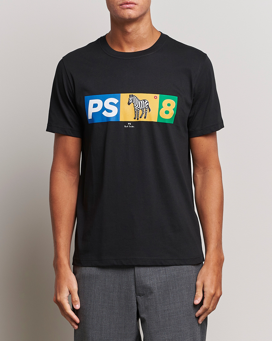 Heren | T-shirts | PS Paul Smith | PS8 Zebra Crew Neck T-Shirt Black
