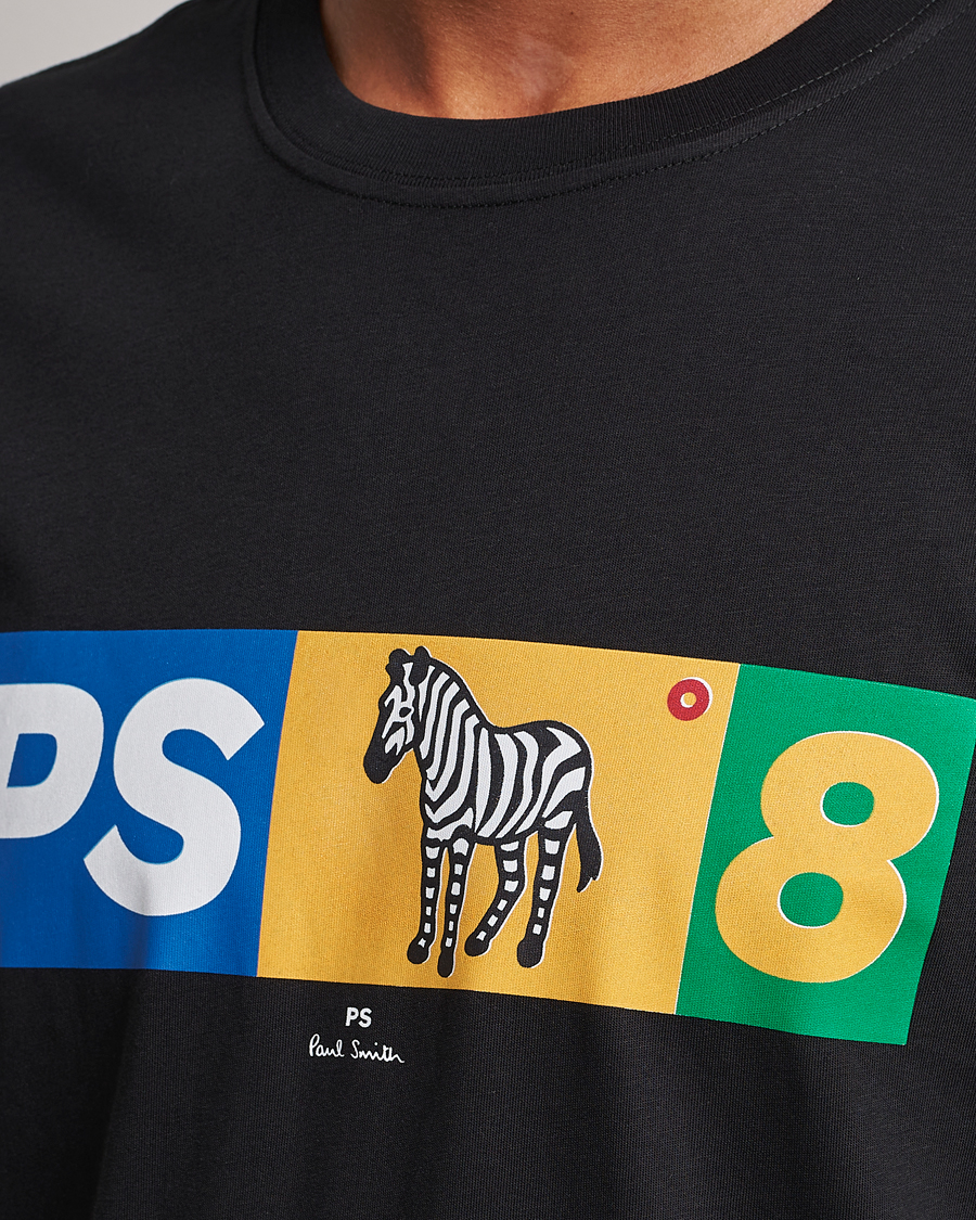 Heren | T-shirts | PS Paul Smith | PS8 Zebra Crew Neck T-Shirt Black