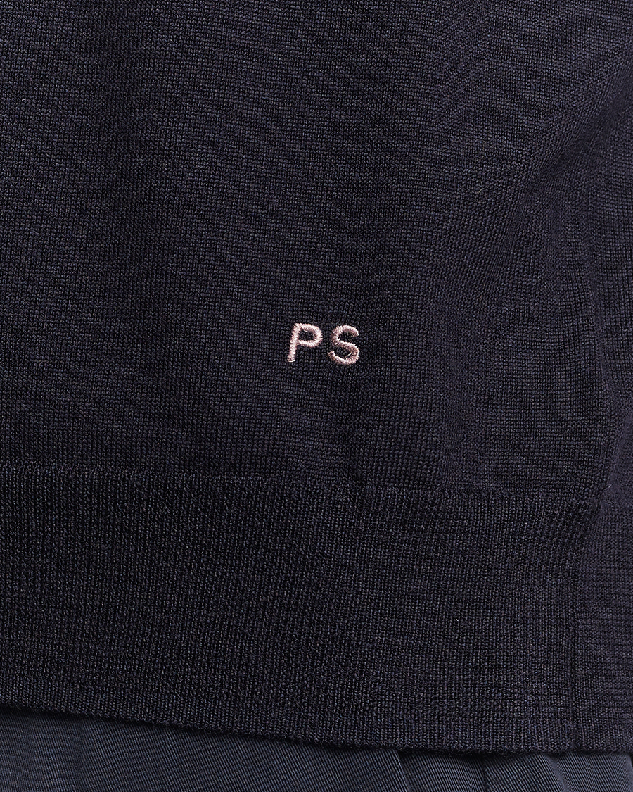 Heren | Truien | PS Paul Smith | Merino Wool Knitted Polo Navy
