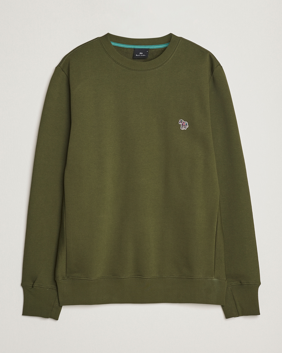 Heren | Truien | PS Paul Smith | Organic Cotton Zebra Sweatshirt Olive