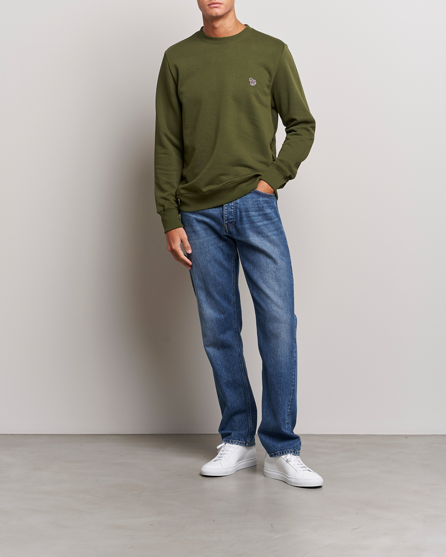 Heren | Truien | PS Paul Smith | Organic Cotton Zebra Sweatshirt Olive