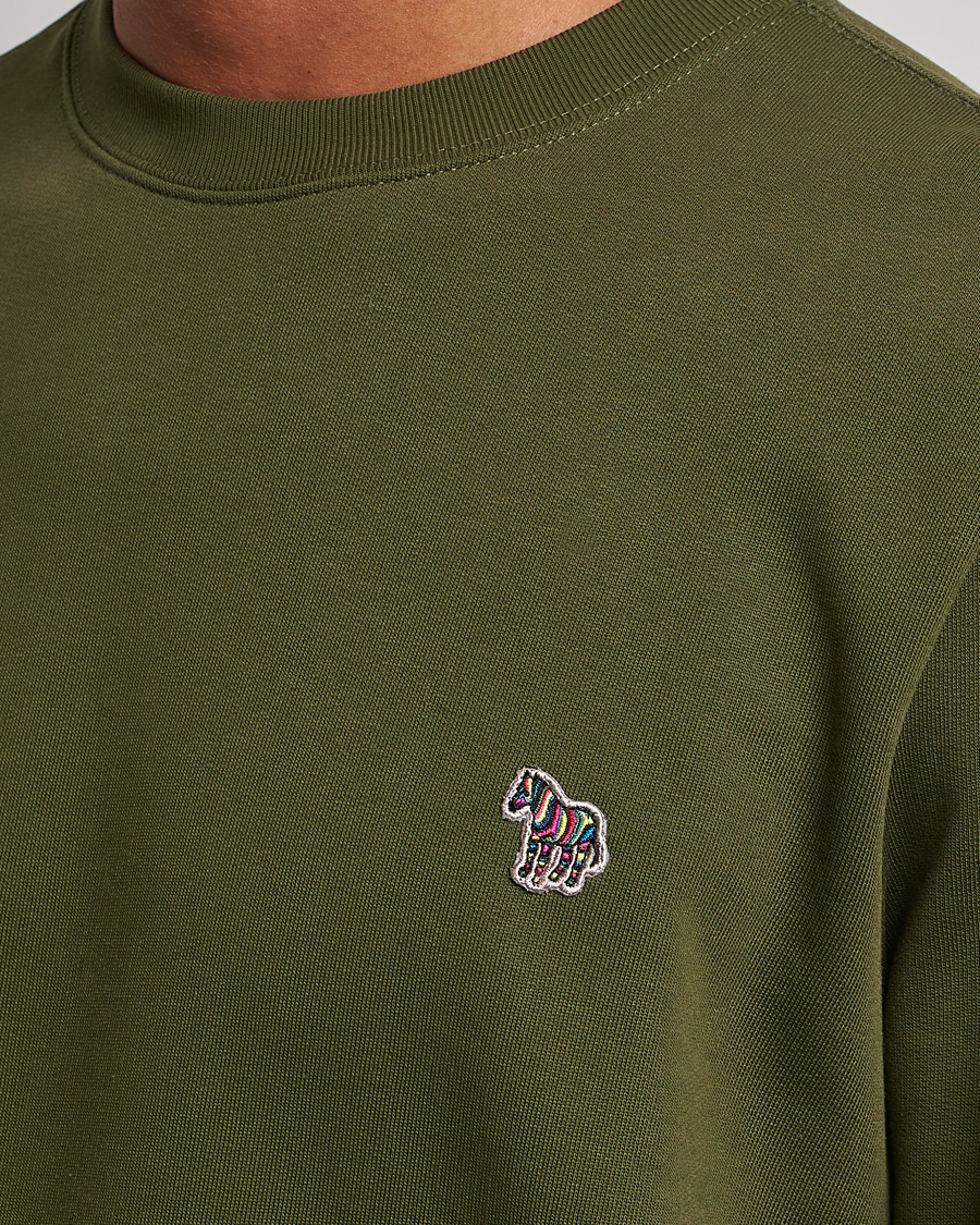 Heren | Truien | PS Paul Smith | Organic Cotton Zebra Sweatshirt Olive