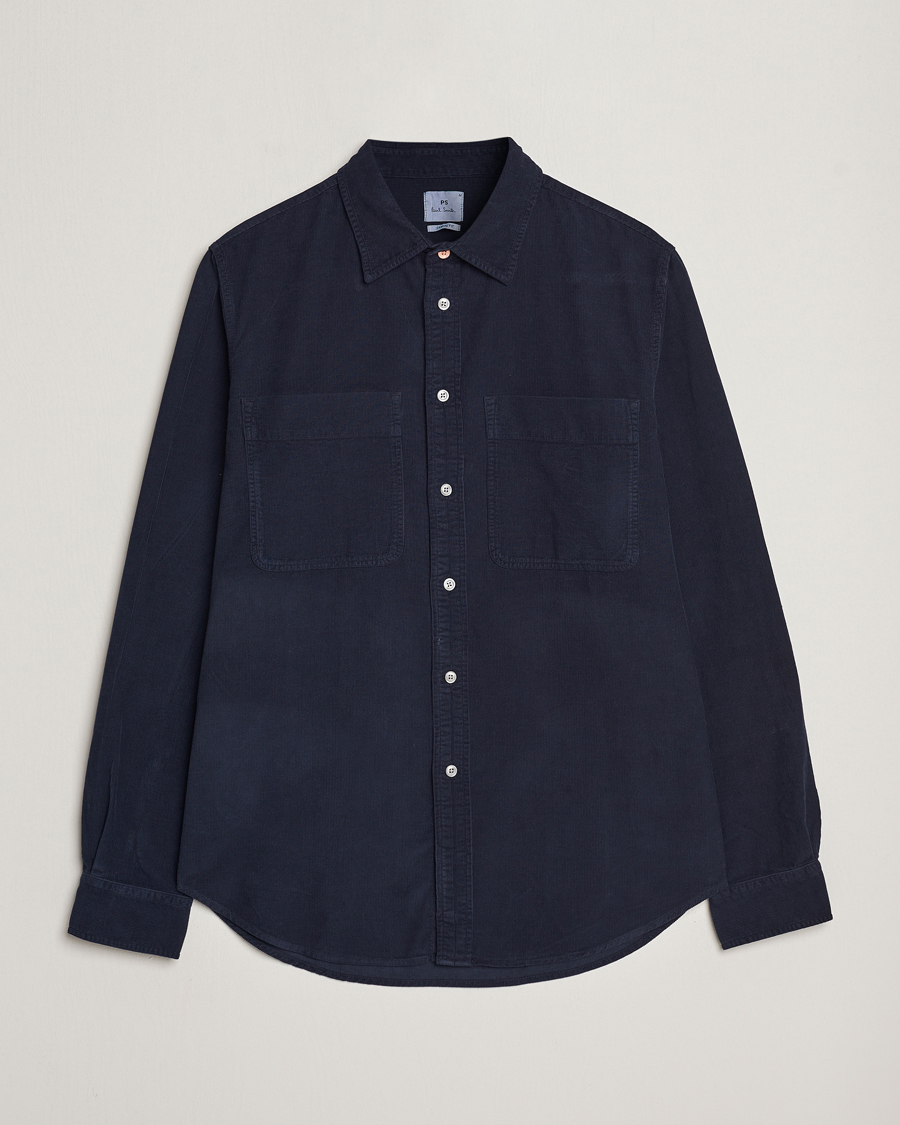 Heren | PS Paul Smith | PS Paul Smith | Cotton Pocket Casual Shirt Navy