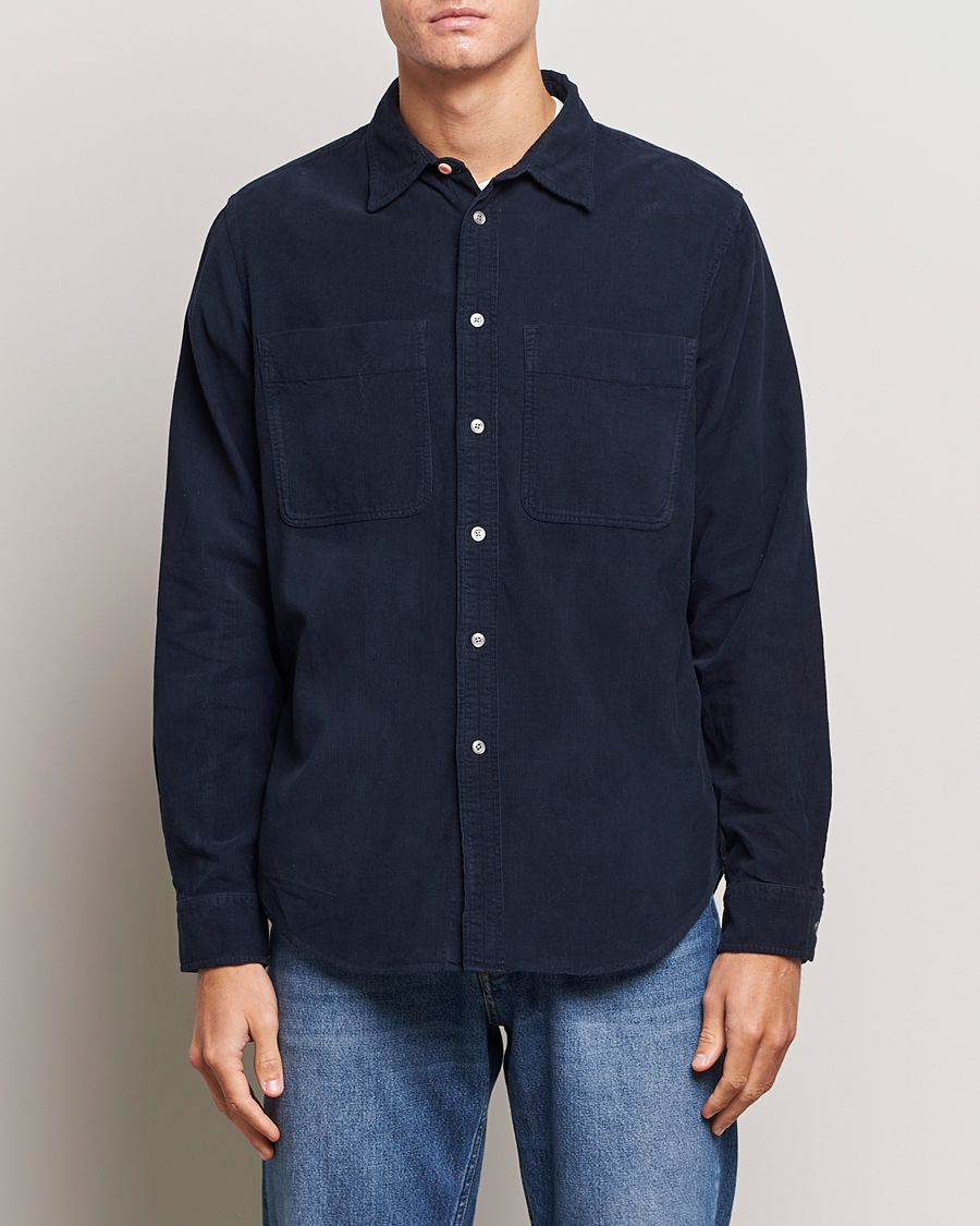 Heren |  | PS Paul Smith | Cotton Pocket Casual Shirt Navy