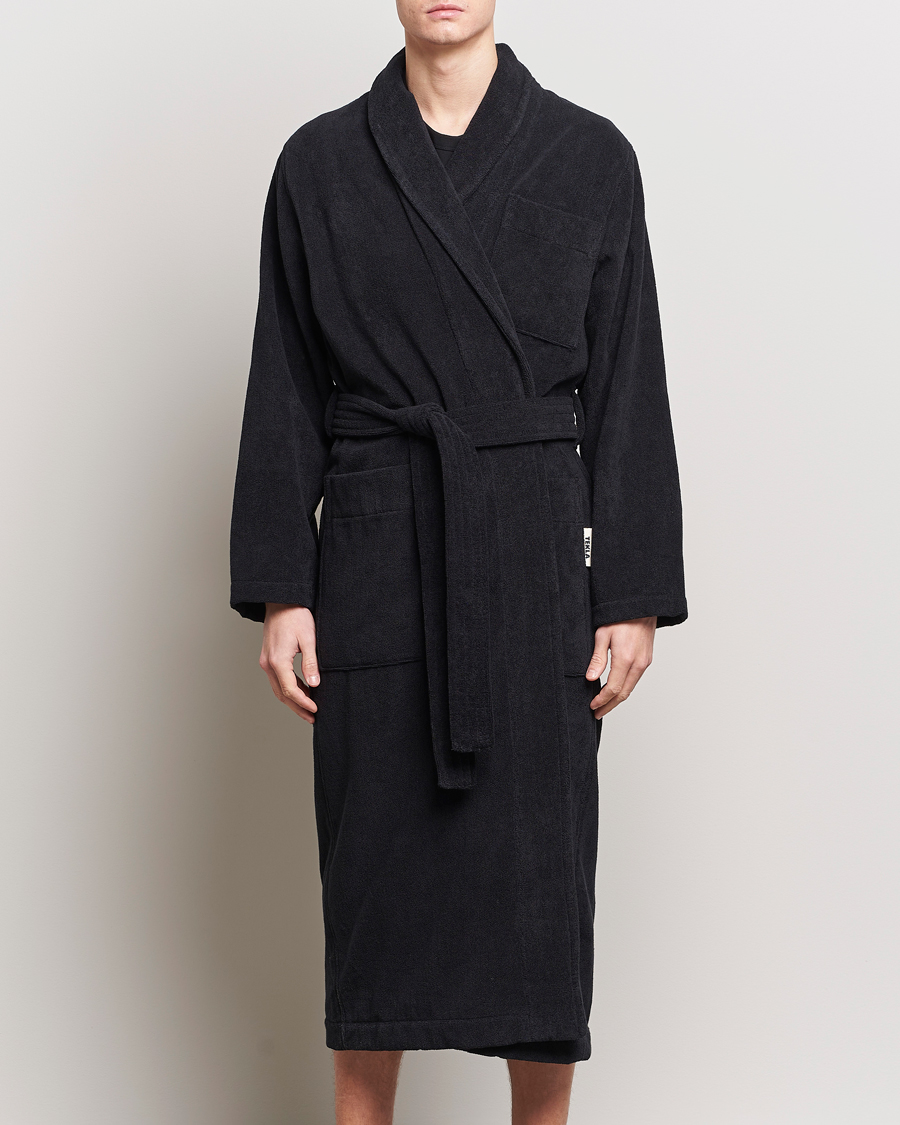 Heren | Kleding | Tekla | Organic Terry Bathrobe Black