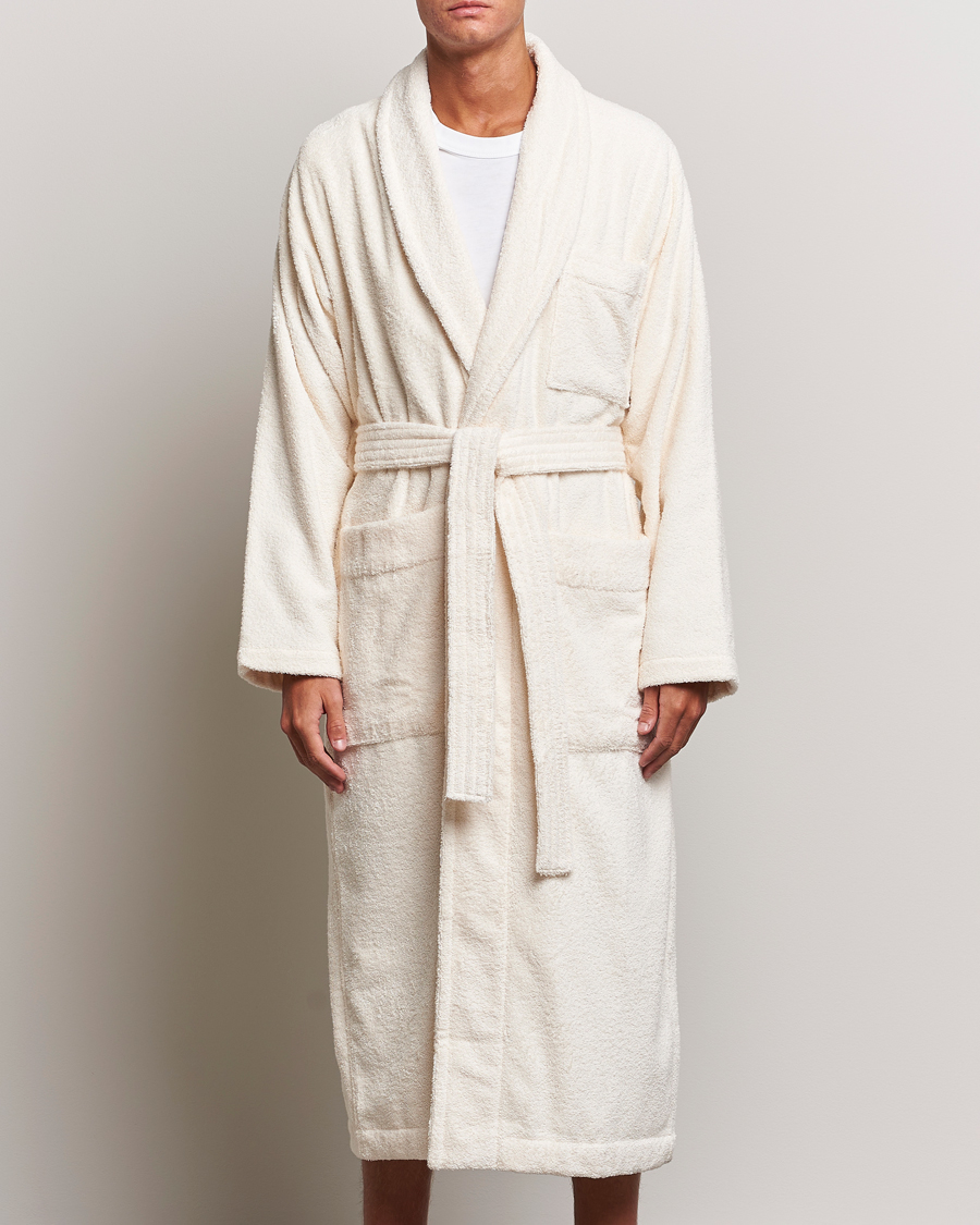 Heren |  | Tekla | Organic Terry Bathrobe Ivory