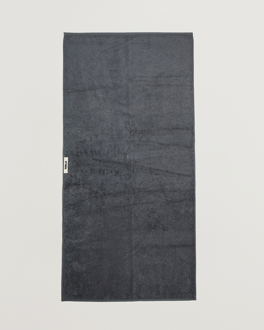 Heren |  | Tekla | Organic Terry Bath Towel Charcoal Grey