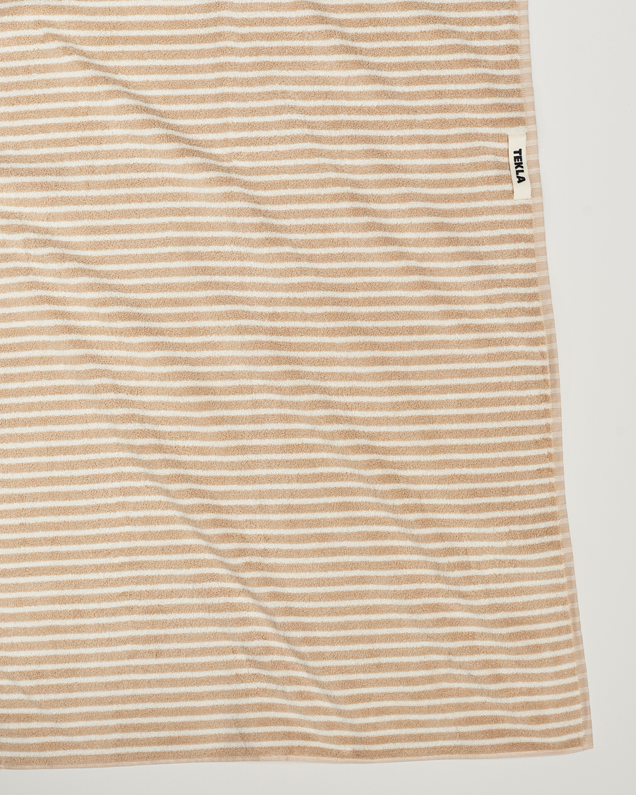 Heren | Lifestyle | Tekla | Organic Terry Bath Towel Ivory Stripe