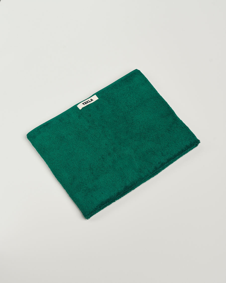 Heren | Stoffen | Tekla | Organic Terry Bath Towel Teal Green