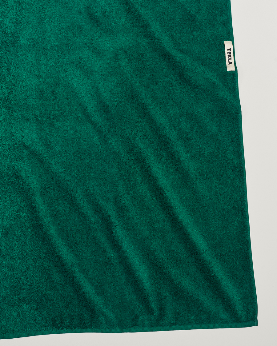 Heren | Handdoeken | Tekla | Organic Terry Bath Towel Teal Green