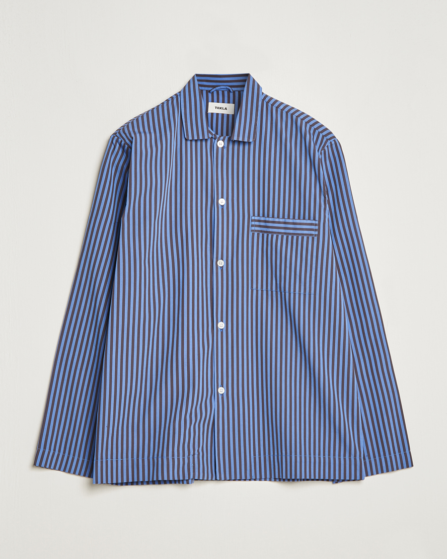 Heren | Pyjama's en gewaden | Tekla | Poplin Pyjama Shirt Verneuil Stripes