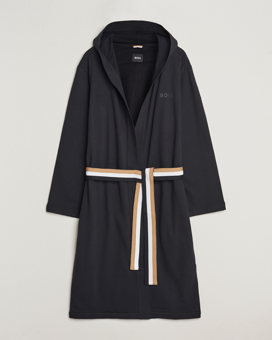 Heren | Pyjama's en gewaden | BOSS BLACK | Iconic Terry Robe Black