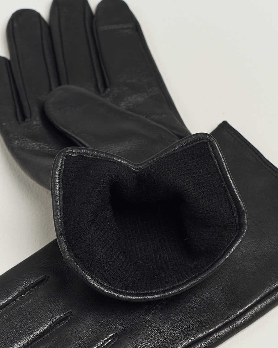 Heren |  | BOSS BLACK | Hainz Leather Gloves Black