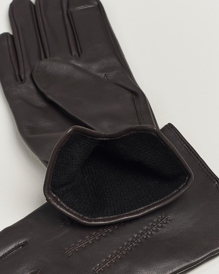 Heren |  | BOSS BLACK | Hainz Leather Gloves Medium Brown