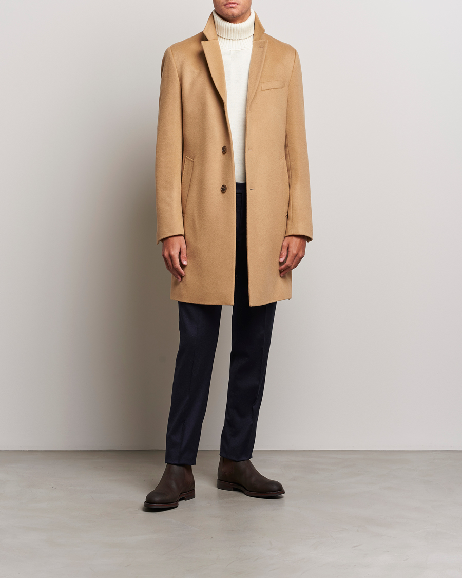 Heren | Jassen | BOSS BLACK | Hyde Wool/Cashmere Coat Medium Beige