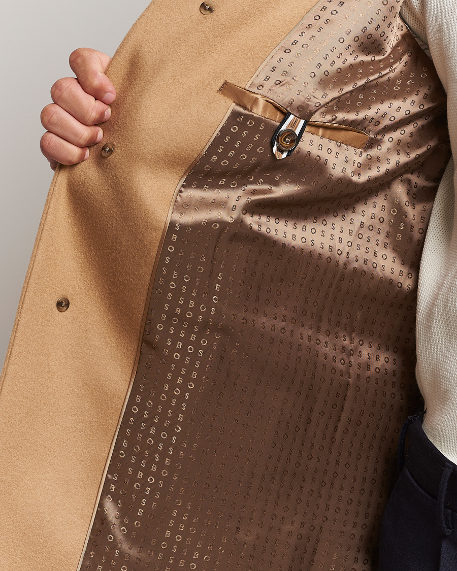 Heren | Jassen | BOSS BLACK | Hyde Wool/Cashmere Coat Medium Beige