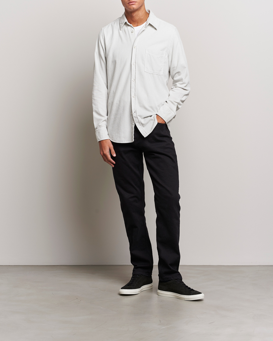 Heren | Overhemden | BOSS ORANGE | Relegant Corduroy Shirt Light Grey