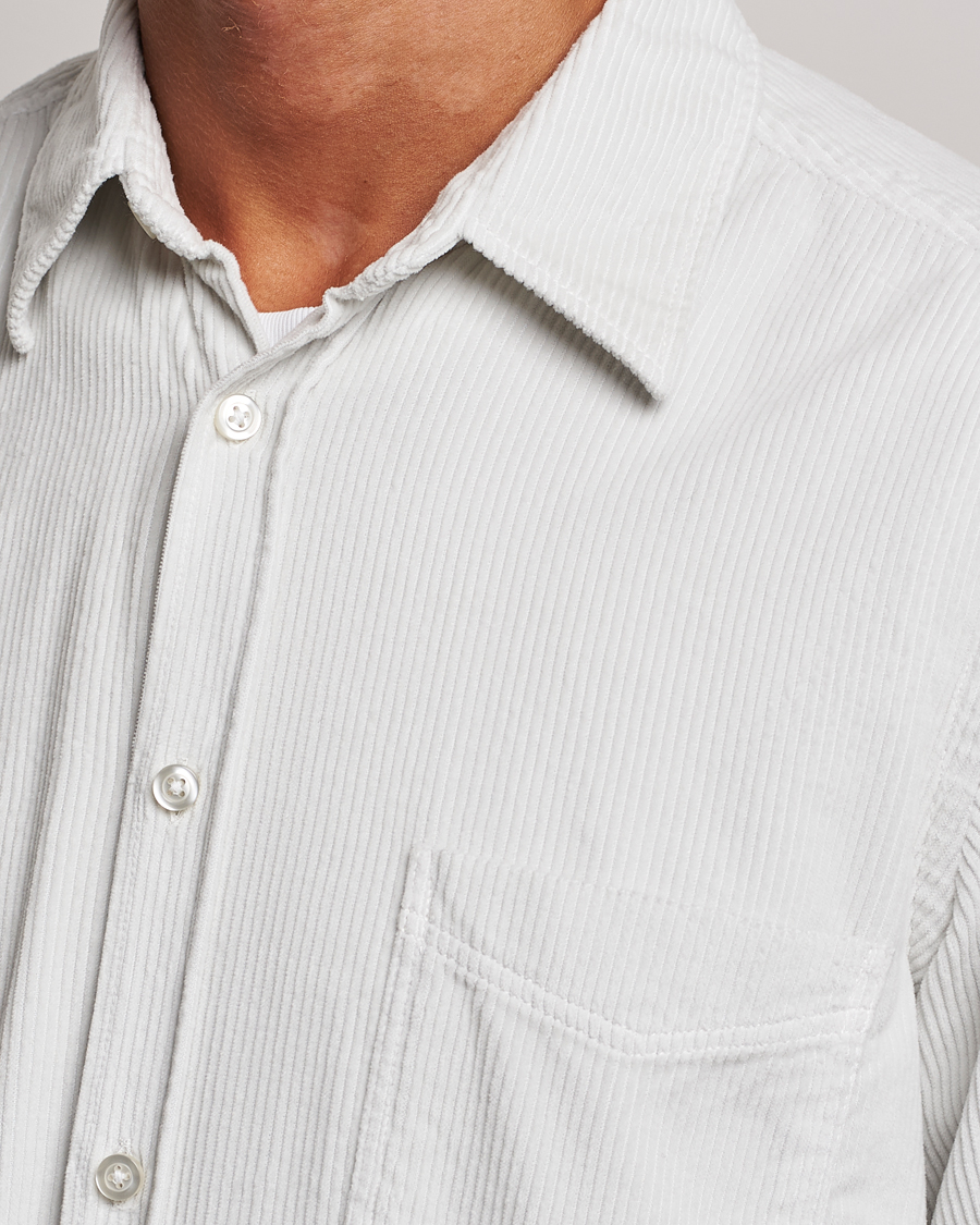 Heren | Overhemden | BOSS ORANGE | Relegant Corduroy Shirt Light Grey