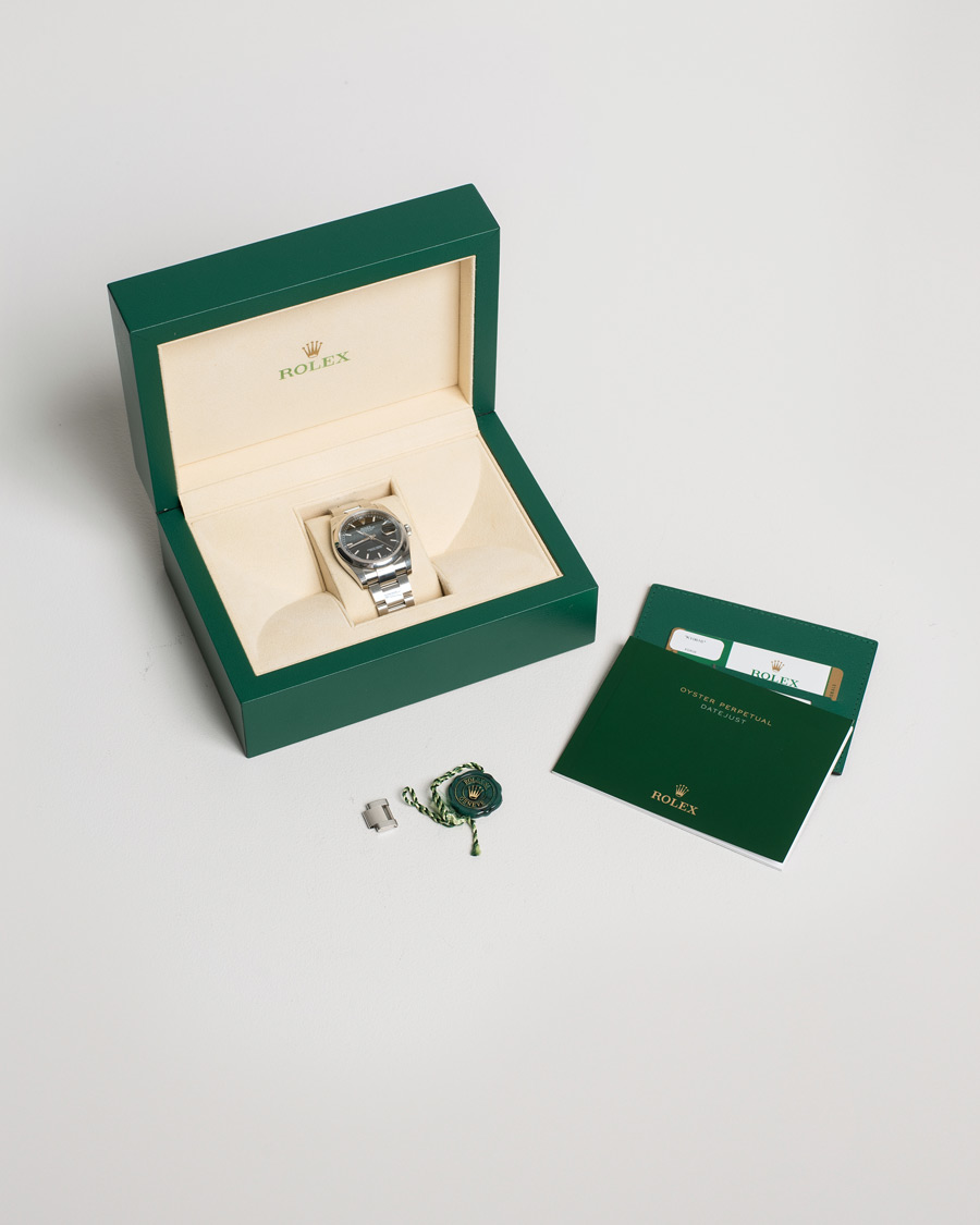 Heren | Rolex Pre-Owned Datejust 116200 Oystert Perpetual Steel Black Steel Black | Rolex Pre-Owned | Datejust 116200 Oystert Perpetual Steel Black Steel Black