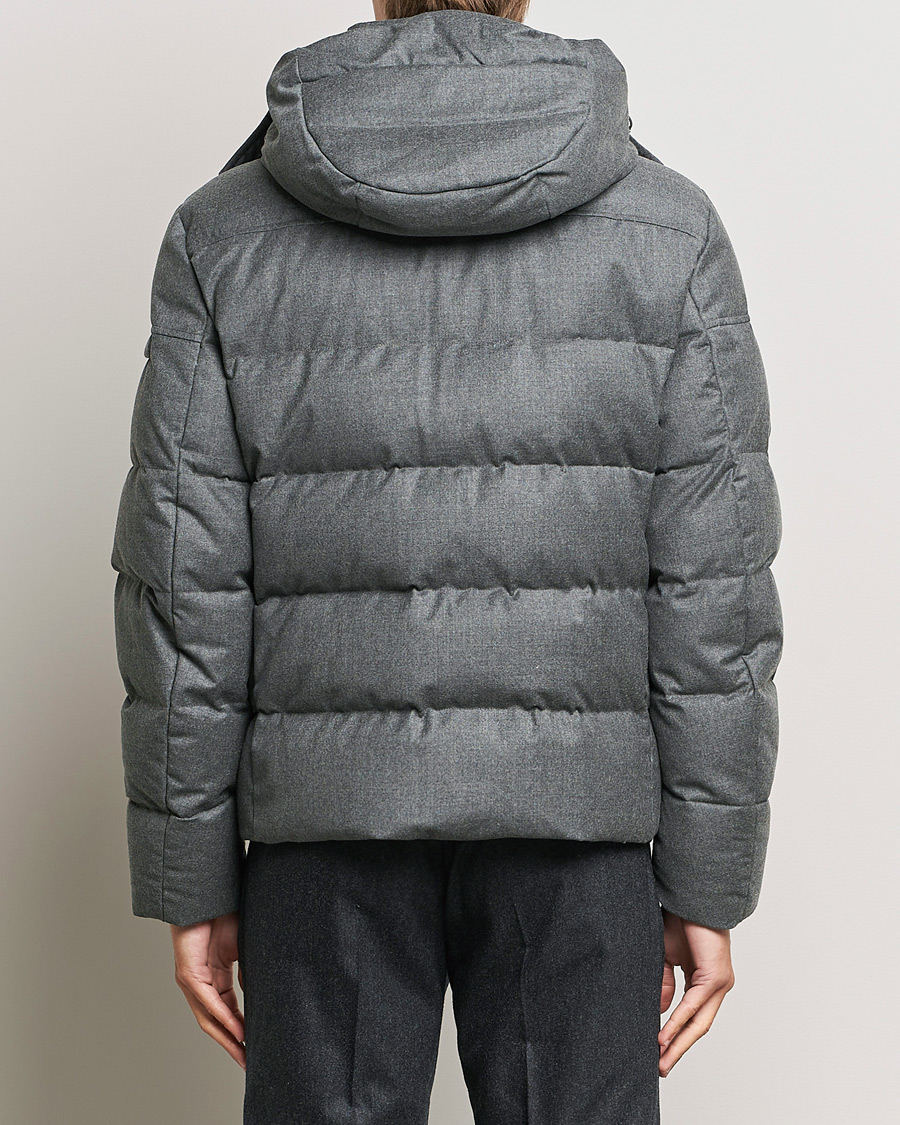 Heren | Jassen | MooRER | Brett Wool/Cashmere Hooded Jacket Grey