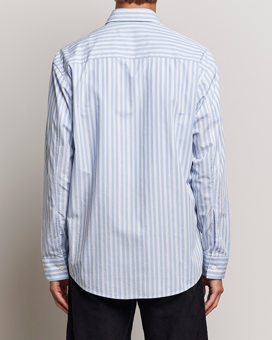 Heren | Overhemden | NN07 | Freddie Poplin Striped Shirt Blue/White