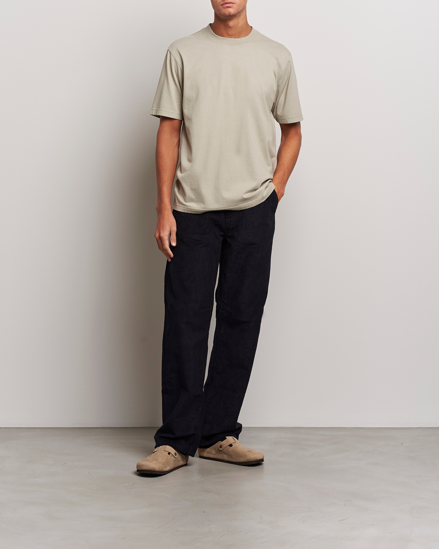 Heren | T-shirts | NN07 | Adam Pima Crew Neck T-Shirt Fog