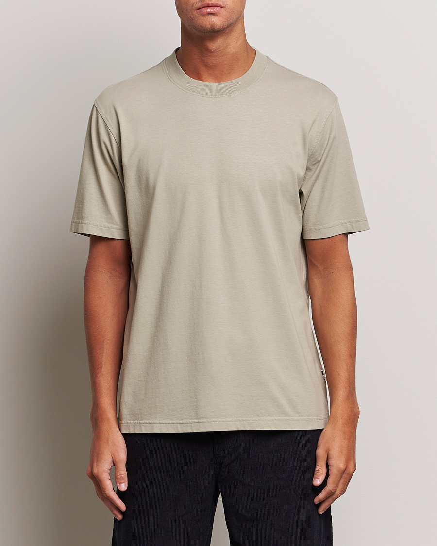 Heren | T-shirts | NN07 | Adam Pima Crew Neck T-Shirt Fog