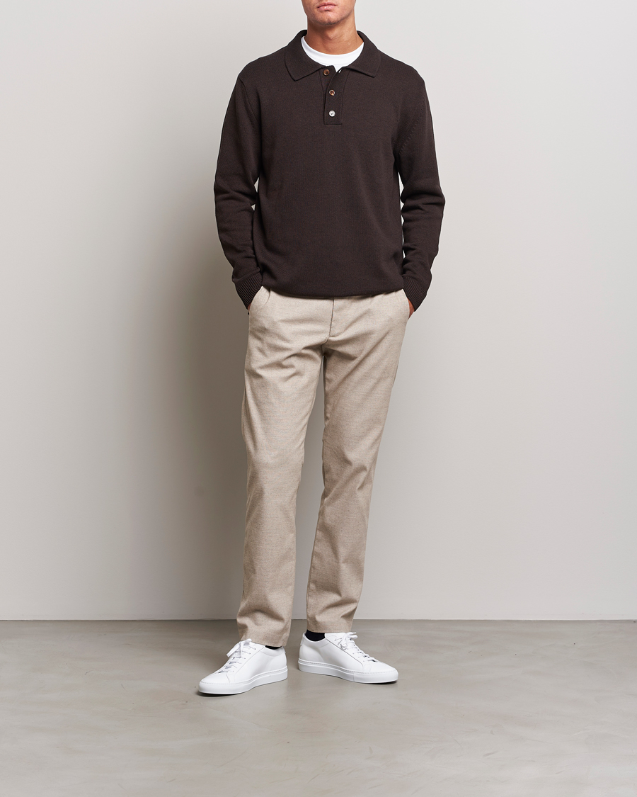 Heren | Broeken | NN07 | Theo Brushed Cotton Trousers Cement