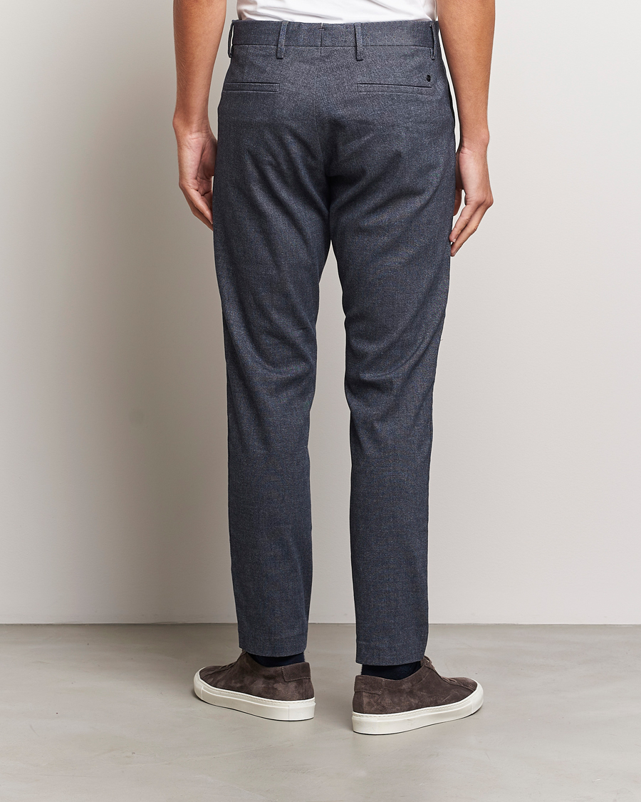 Heren | Broeken | NN07 | Theo Brushed Cotton Trousers Navy Blue
