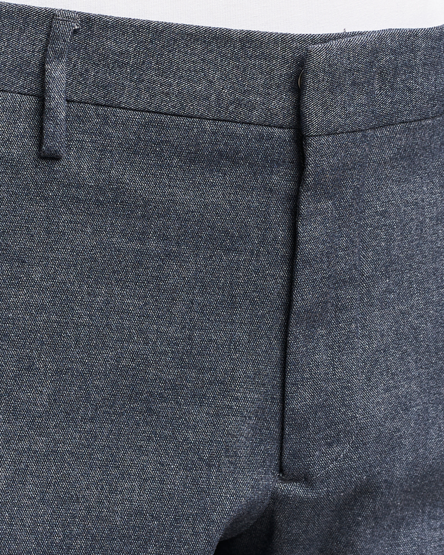 Heren | Broeken | NN07 | Theo Brushed Cotton Trousers Navy Blue