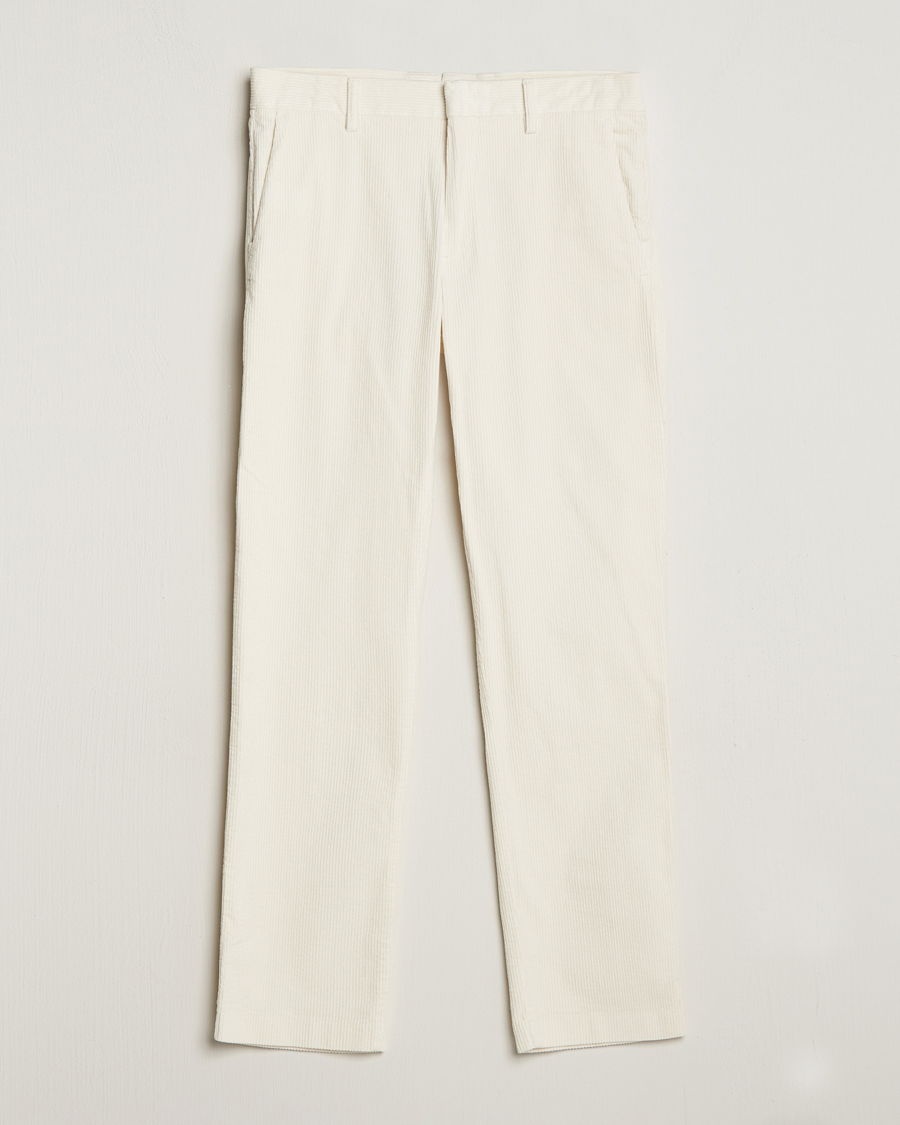 Heren | Broeken | NN07 | Theo Regular Fit Corduroy Chinos Off White