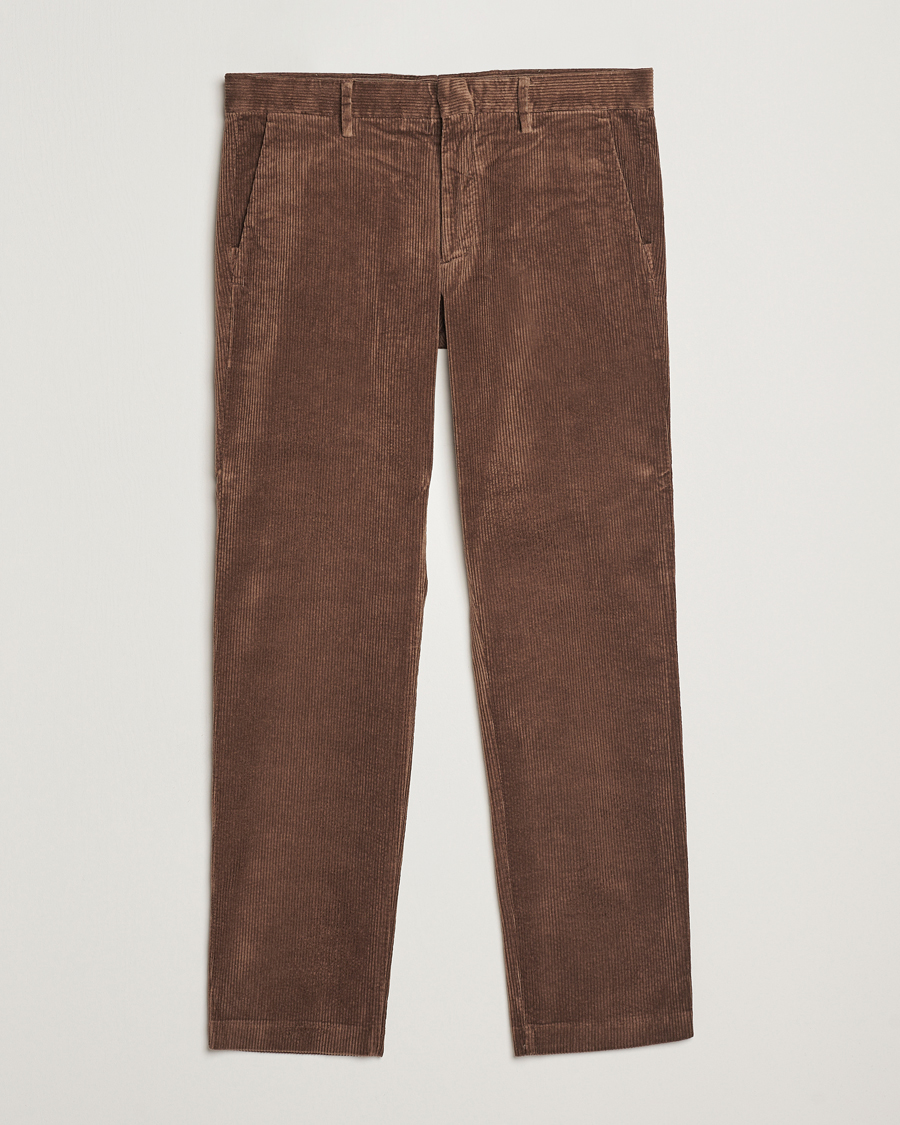Heren | Broeken | NN07 | Theo Regular Fit Corduroy Chinos Shitake