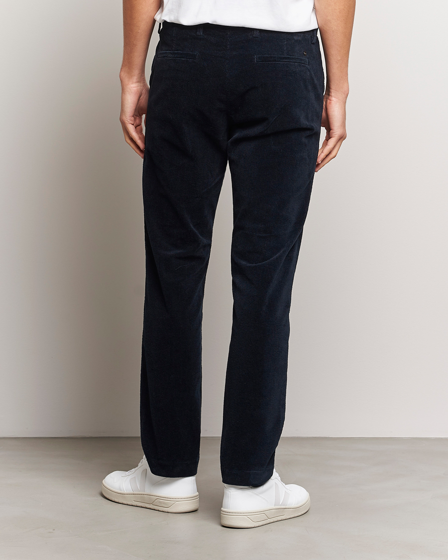 Heren | Broeken | NN07 | Theo Regular Fit Corduroy Chinos Navy Blue