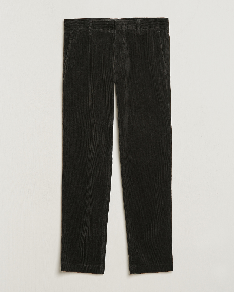 Heren | Broeken | NN07 | Theo Regular Fit Corduroy Chinos Dark Army