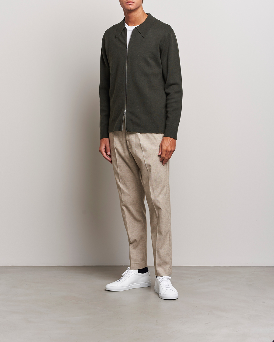 Heren | Broeken | NN07 | Bill Wool Pleated Trousers Cement