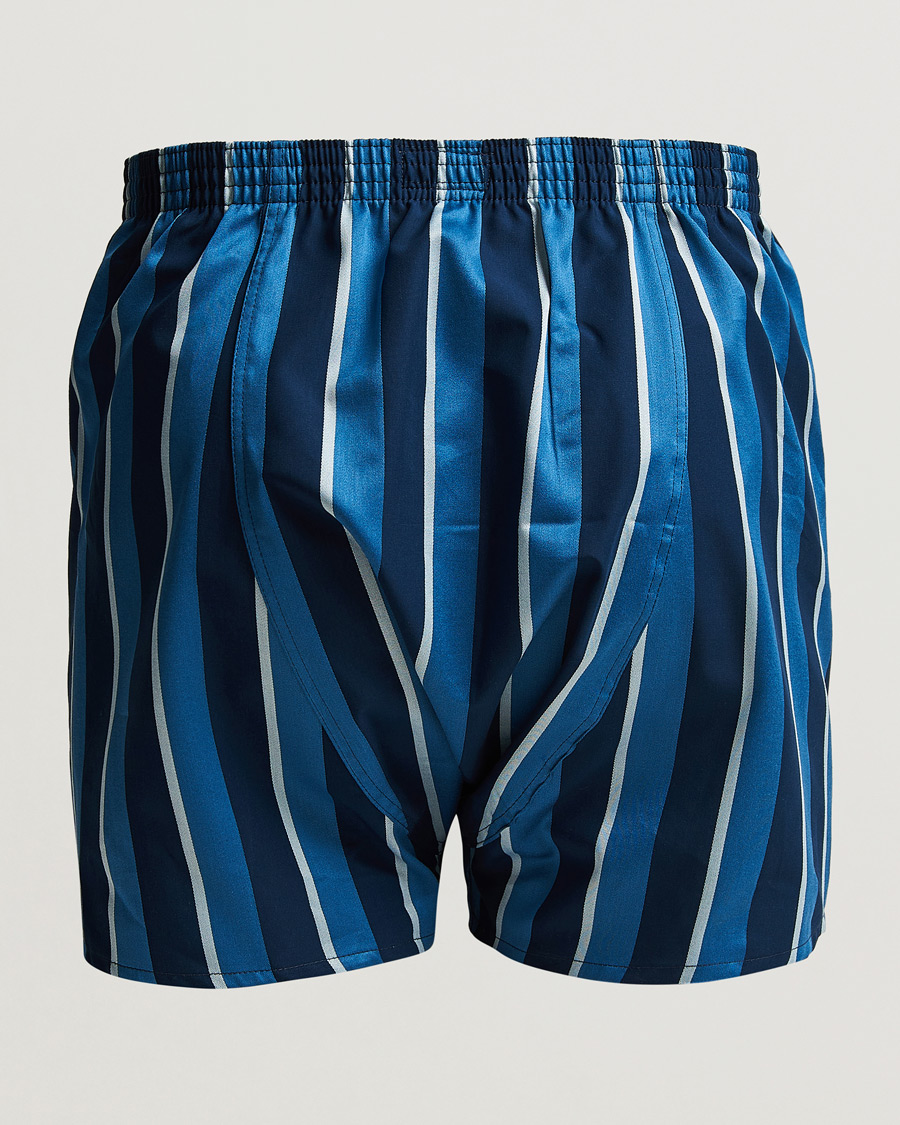 Heren | Ondergoed | Derek Rose | Classic Fit Striped Cotton Boxer Shorts Blue Multi