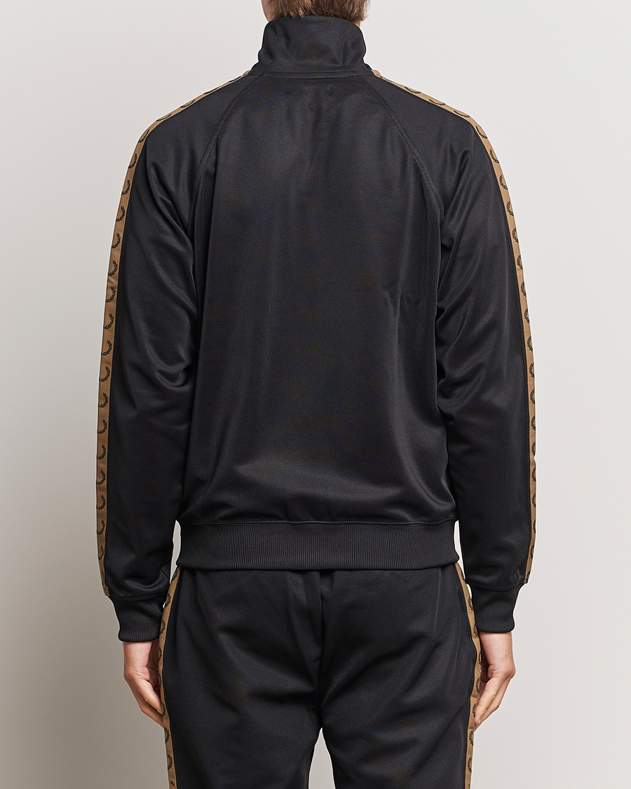 Heren | Truien | Fred Perry | Taped Track Jacket Black