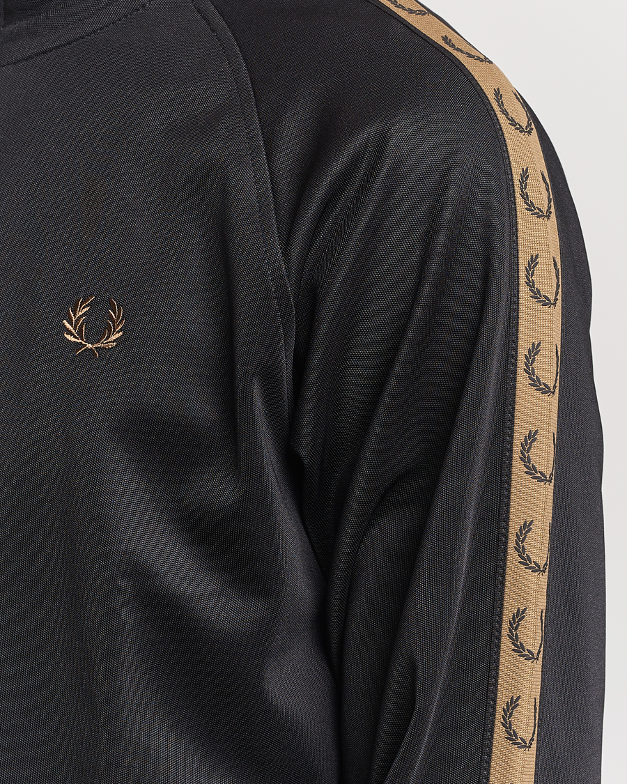 Heren | Truien | Fred Perry | Taped Track Jacket Black