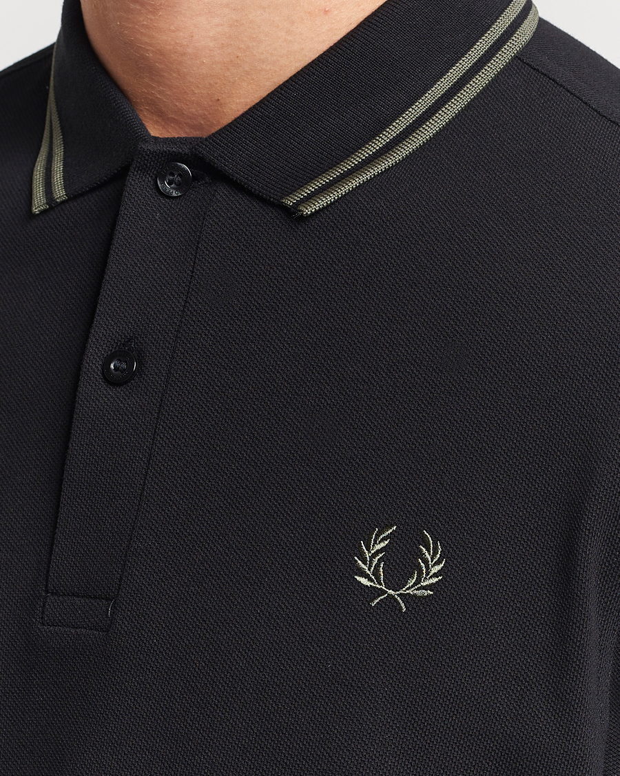 Heren | Polo's | Fred Perry | Twin Tipped Polo Shirt Black