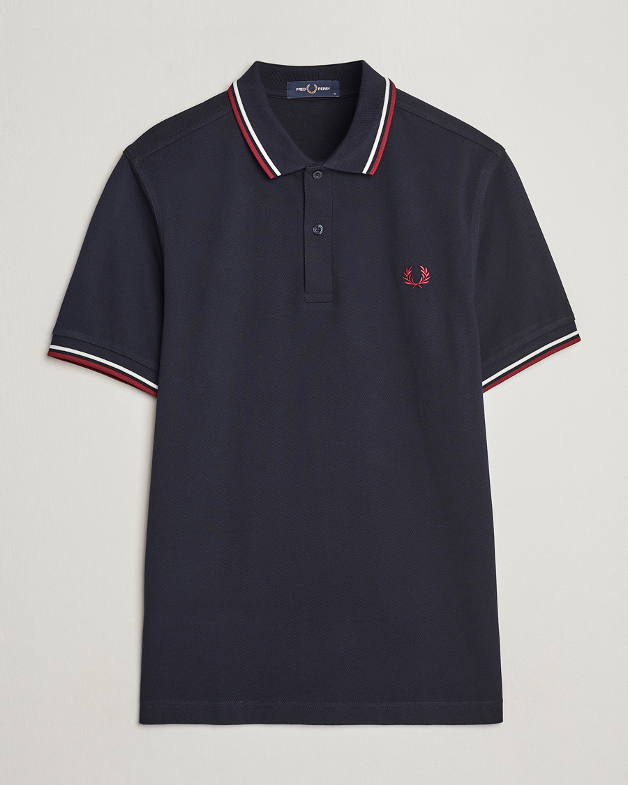 Heren | Polo's | Fred Perry | Twin Tipped Polo Shirt Navy