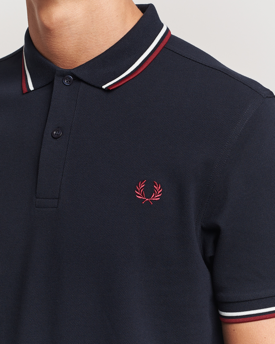 Heren | Polo's | Fred Perry | Twin Tipped Polo Shirt Navy