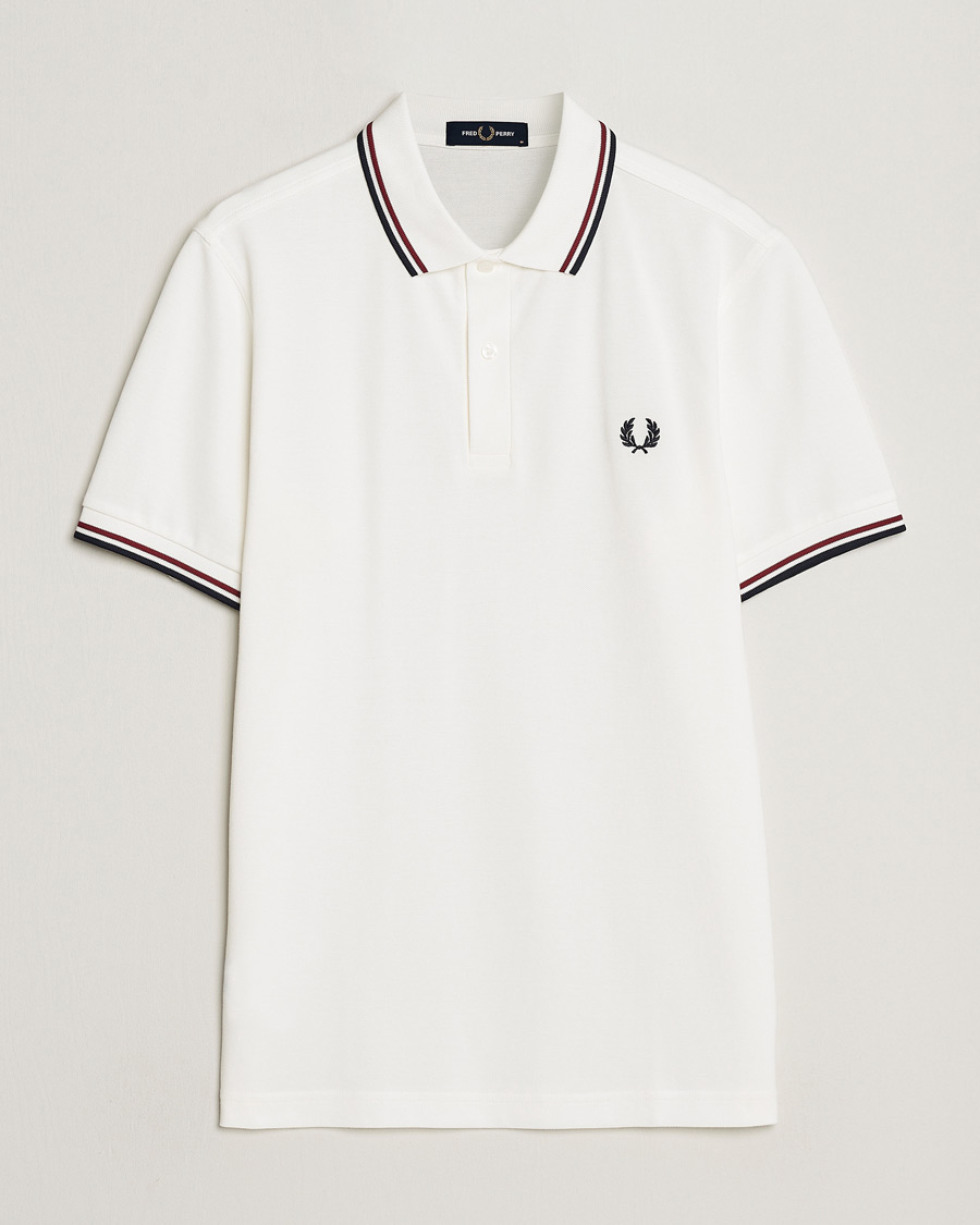 Heren | Polo's | Fred Perry | Twin Tipped Polo Shirt Snow White