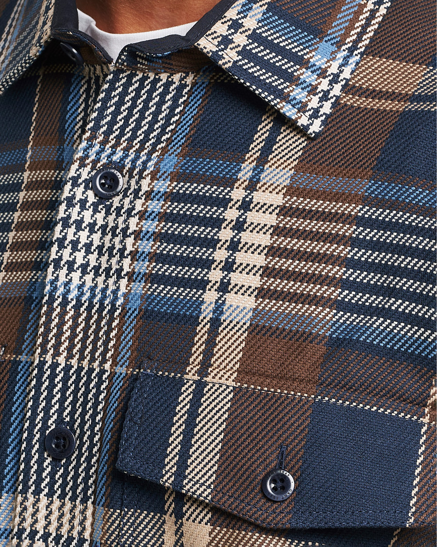 Heren | Overhemden | GANT | Heavy Twill Checked Overshirt Marine