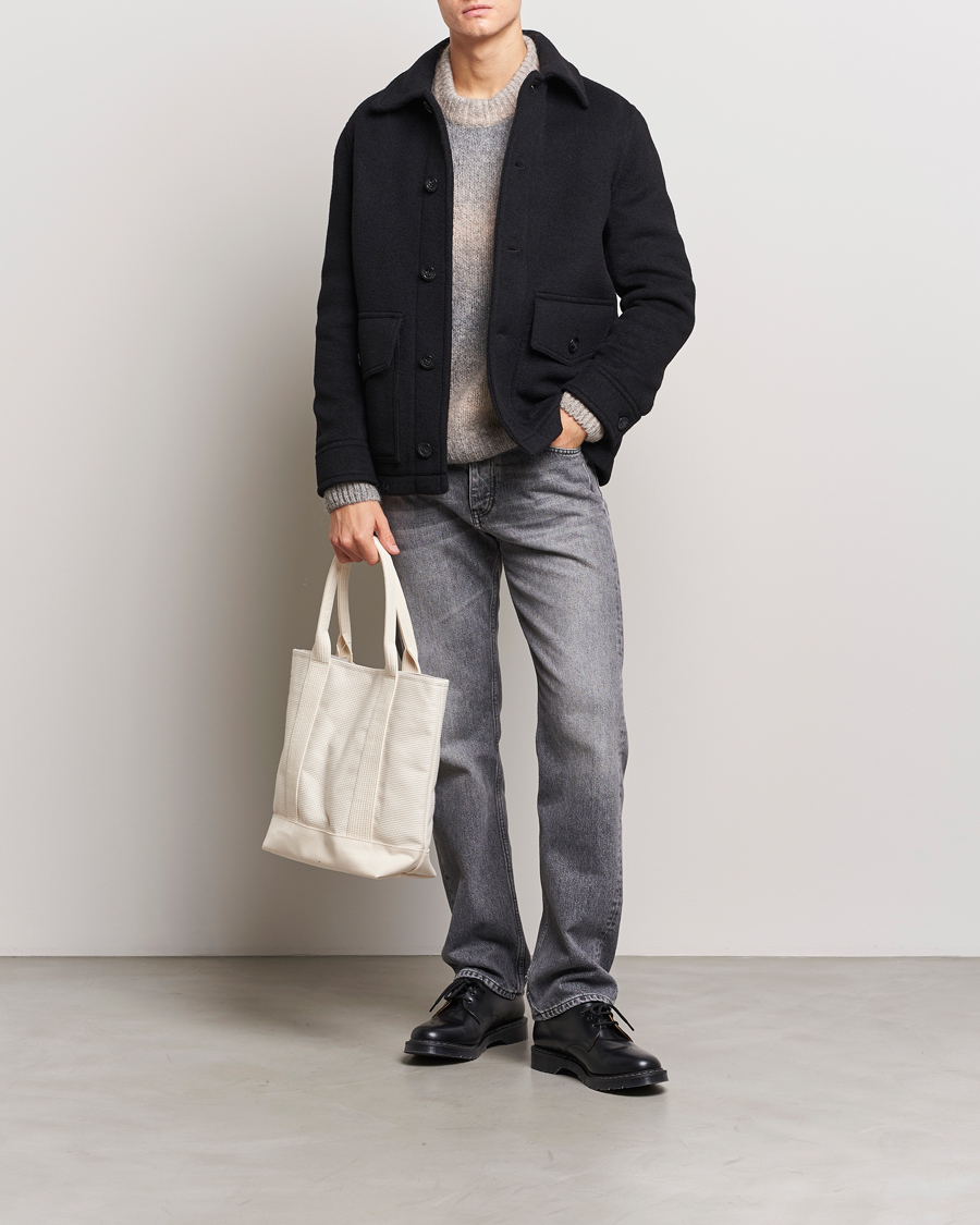Heren | Jassen | GANT | Short Wool Jacket Black