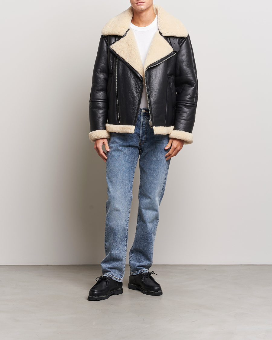 Heren | Jassen | GANT | Heavy Shearling Jacket Black
