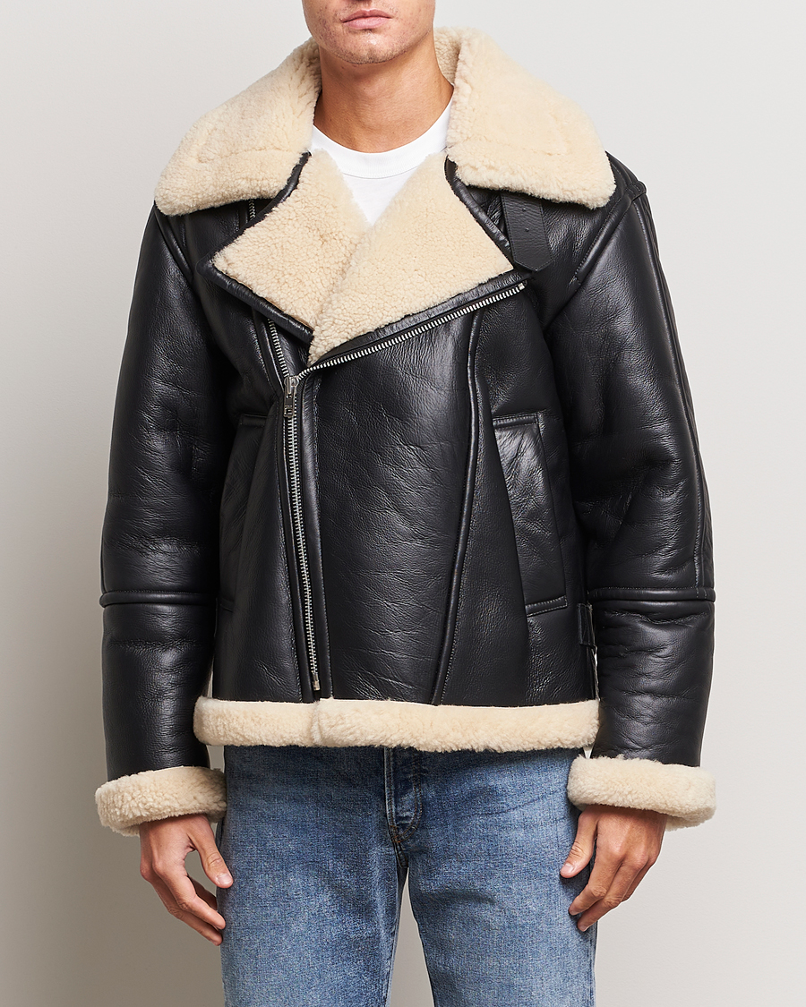 Heren | Jassen | GANT | Heavy Shearling Jacket Black