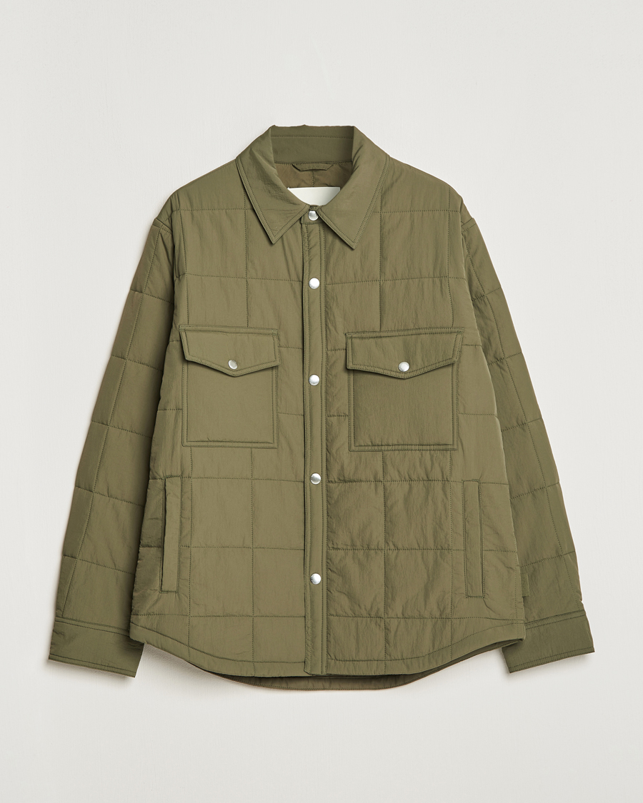 Heren | Jassen | GANT | Quilted Shirt Jacket Calamata Green