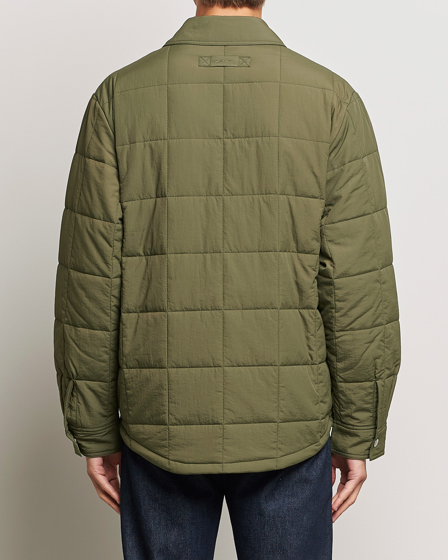 Heren | Jassen | GANT | Quilted Shirt Jacket Calamata Green