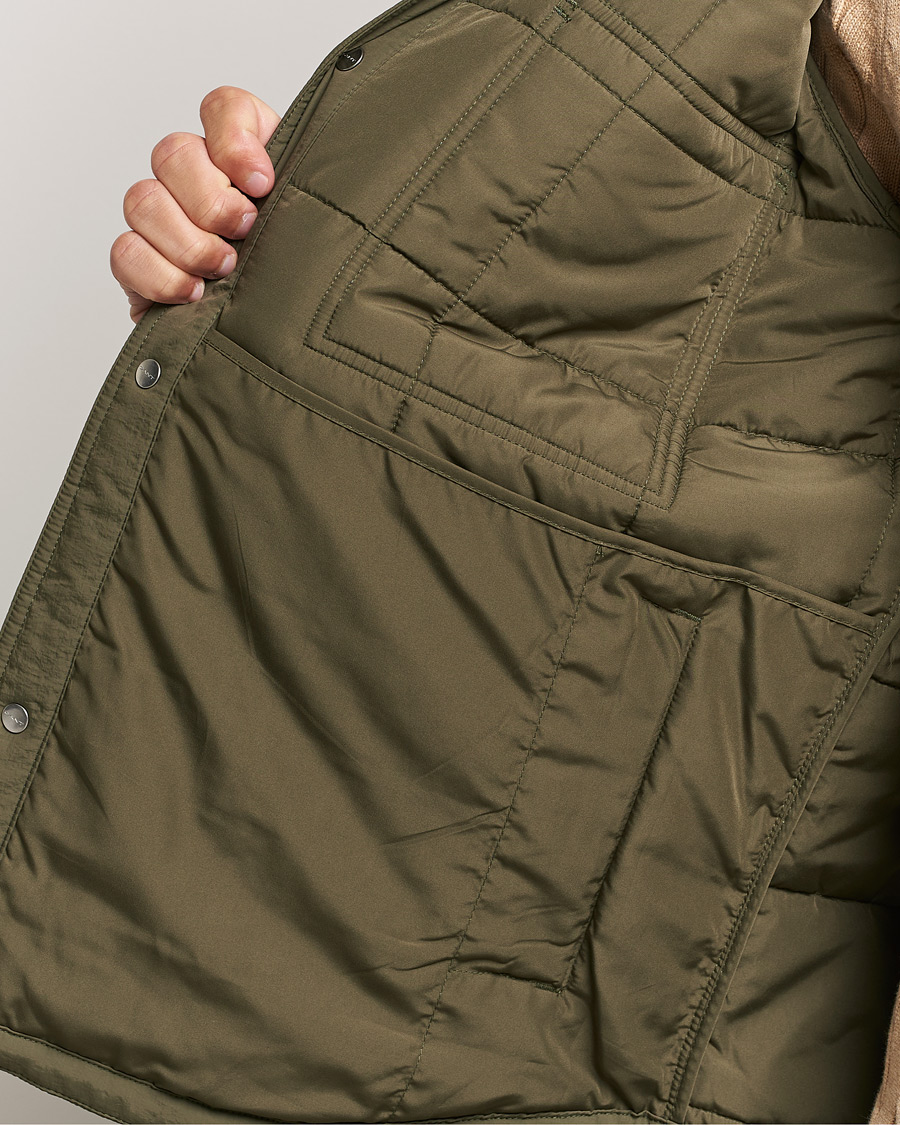 Heren | Jassen | GANT | Quilted Shirt Jacket Calamata Green